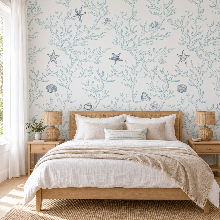Coral & Shells Wallpaper