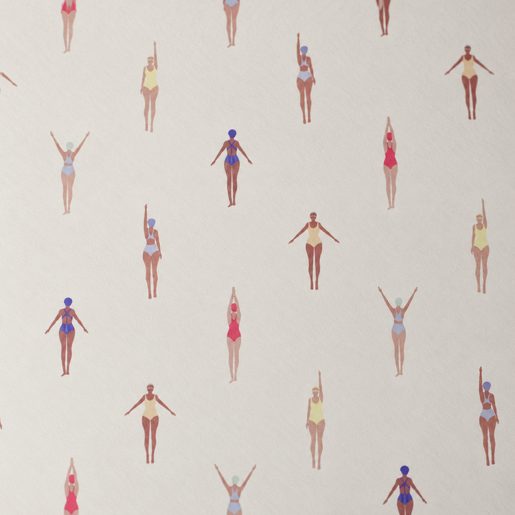 Seaside Swimmers Wallpaper