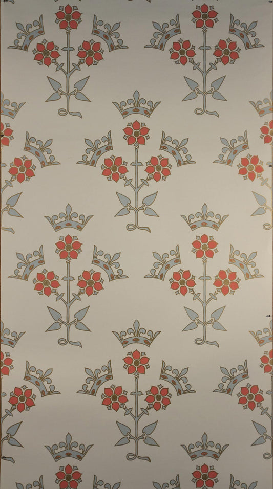 Rose & Coronet Hand Block