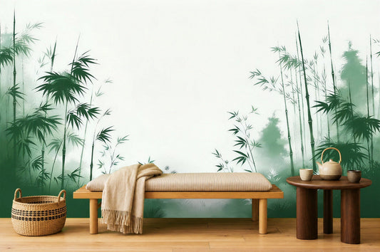 Green Leaf Wallpaper Border